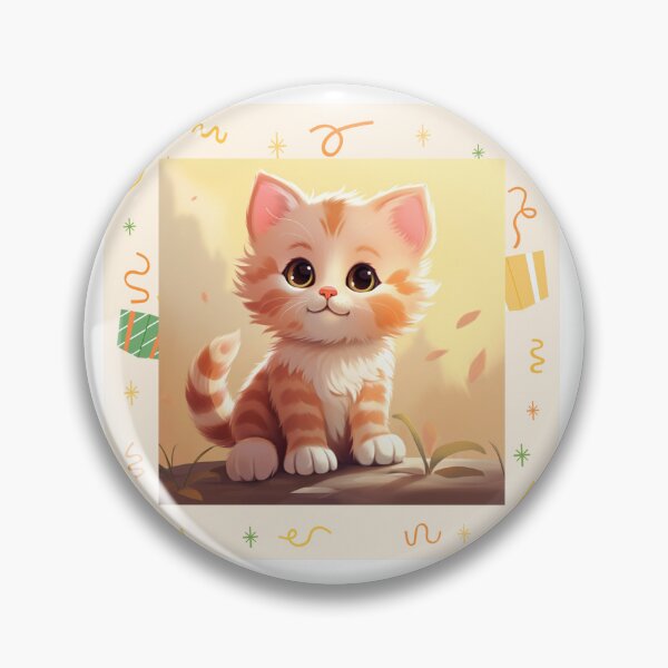 Artikelvorschau, Niedliche Cartoon-Katze entworfen und verkauft von Stickermagician.