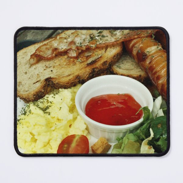 Item preview, Brunch with scrambled eggs, rye bread, sausage and salad designed and sold by Julyang.