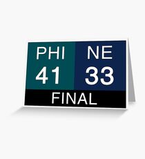 LII Scoreboard Greeting Card