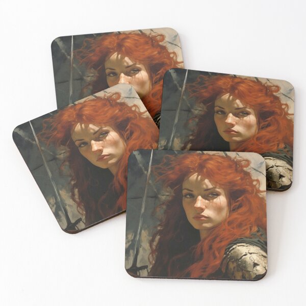 Item preview, Fantasy Woman Warrior Empowerment Portrait  designed and sold by BrandonArtWorld.