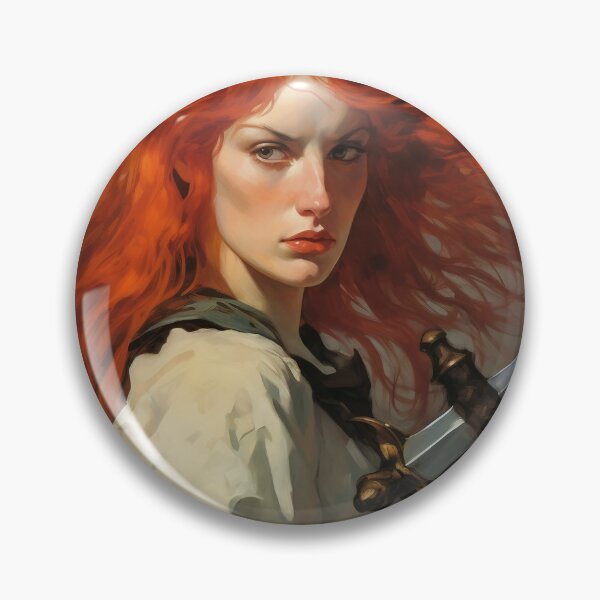 Item preview, Fantasy Woman Warrior Empowerment Portrait  designed and sold by BrandonArtWorld.