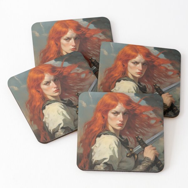 Item preview, Fantasy Woman Warrior Empowerment Portrait  designed and sold by BrandonArtWorld.