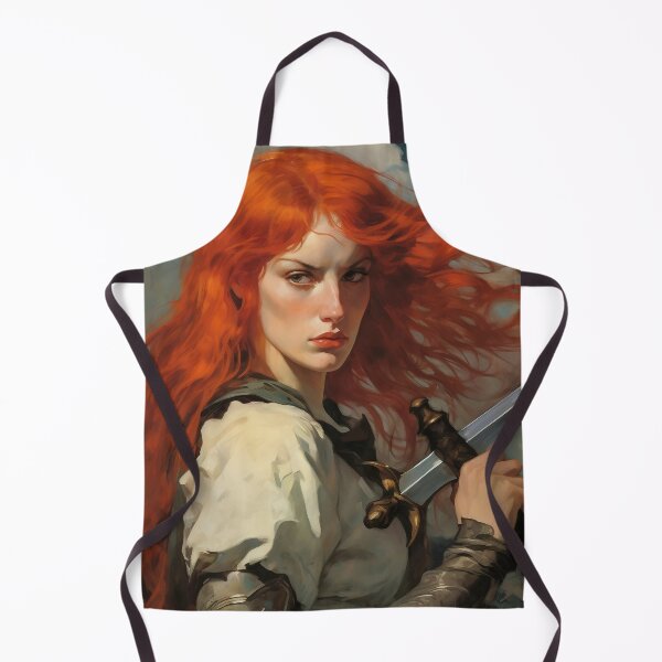 Item preview, Fantasy Woman Warrior Empowerment Portrait designed and sold by BrandonArtWorld.