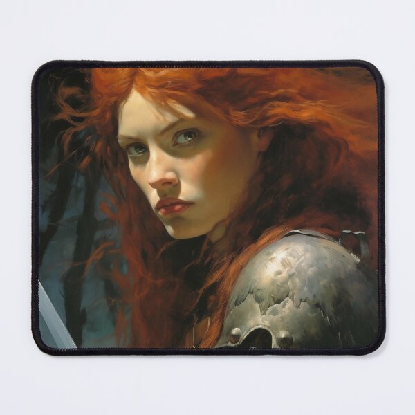 Item preview, Fantasy Woman Warrior Empowerment Portrait designed and sold by BrandonArtWorld.