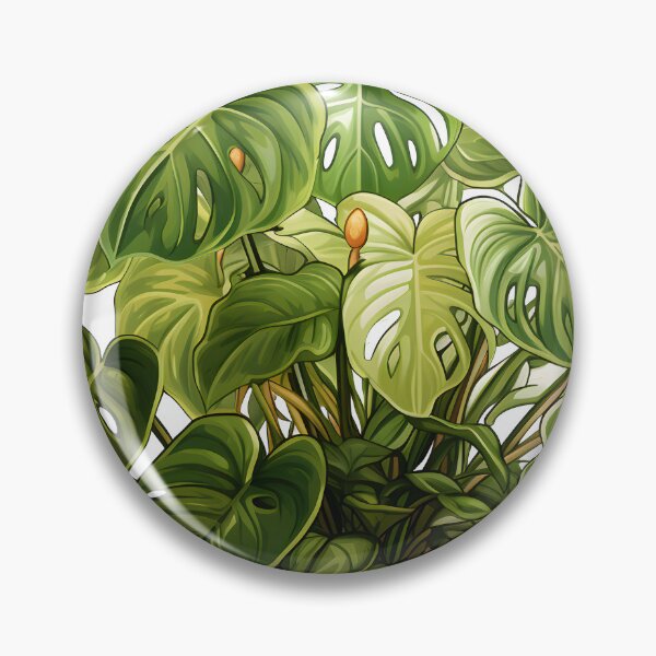 Item preview, Monstera Albo Variegata Art Print | Detailed 2D Game Art, Boho Aesthetics, Botanical Beauty designed and sold by Artistically-T.