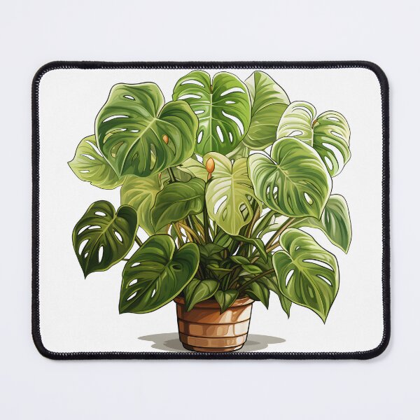 Item preview, Monstera Albo Variegata Art Print | Detailed 2D Game Art, Boho Aesthetics, Botanical Beauty designed and sold by Artistically-T.