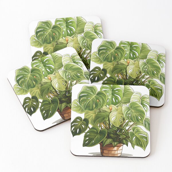 Item preview, Monstera Albo Variegata Art Print | Detailed 2D Game Art, Boho Aesthetics, Botanical Beauty designed and sold by Artistically-T.