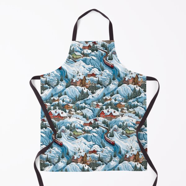 Item preview, Alpine village pattern designed and sold by Lexa Pix.