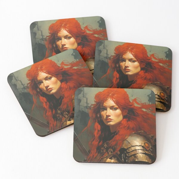 Item preview, Fantasy Woman Warrior Empowerment Portrait  designed and sold by BrandonArtWorld.