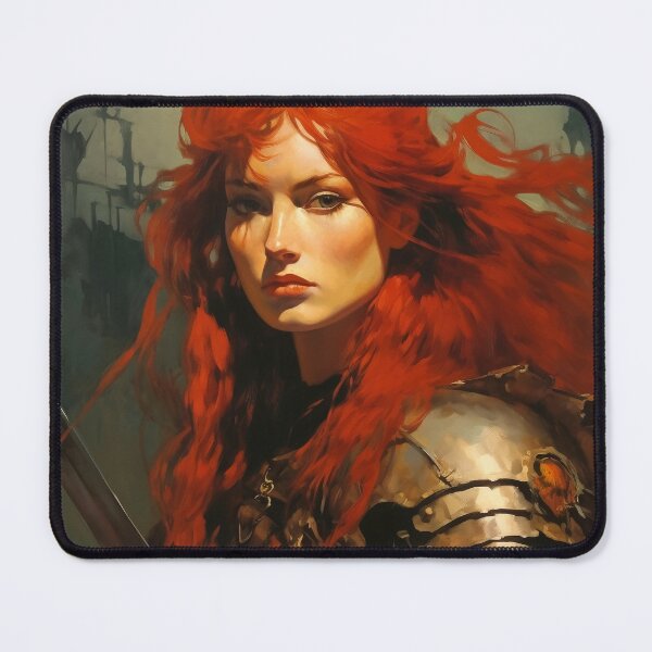 Item preview, Fantasy Woman Warrior Empowerment Portrait designed and sold by BrandonArtWorld.
