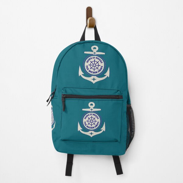 Item preview, Home is Where the Anchor Drops Nautical Travel Quote (SEA GREEN) designed and sold by CRHPOD20.
