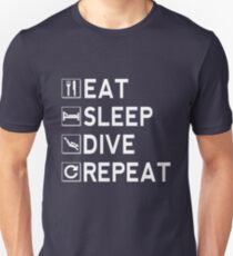 Eat - Sleep - Dive - Repeat Unisex T-Shirt