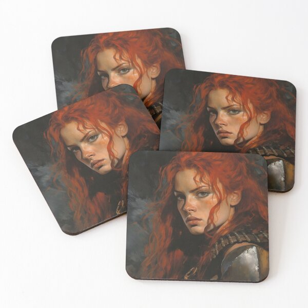 Item preview, Fantasy Woman Warrior Empowerment Portrait  designed and sold by BrandonArtWorld.