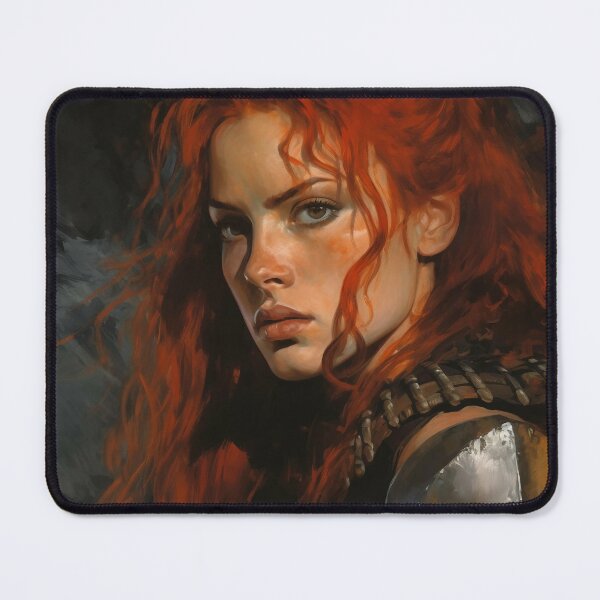 Item preview, Fantasy Woman Warrior Empowerment Portrait designed and sold by BrandonArtWorld.