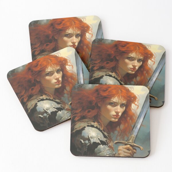 Item preview, Fantasy Woman Warrior Empowerment Portrait  designed and sold by BrandonArtWorld.