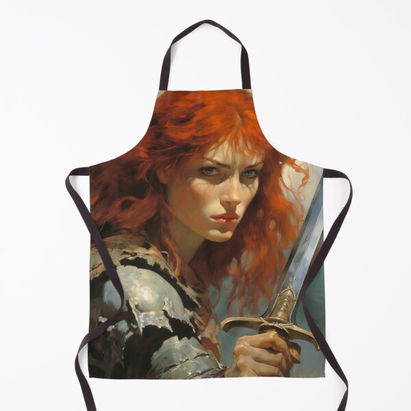 Item preview, Fantasy Woman Warrior Empowerment Portrait designed and sold by BrandonArtWorld.