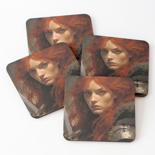 Item preview, Fantasy Woman Warrior Empowerment Portrait  designed and sold by BrandonArtWorld.