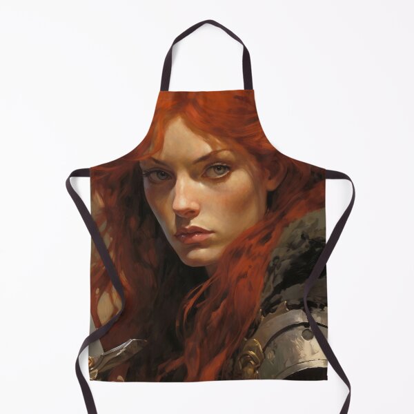 Item preview, Fantasy Woman Warrior Empowerment Portrait designed and sold by BrandonArtWorld.