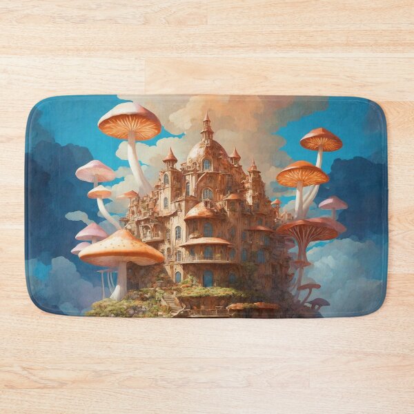 Item preview, Enchanting Mushroom Castle: A Whimsical Fungal Fantasy 16 designed and sold by TheTechnoCanvas.