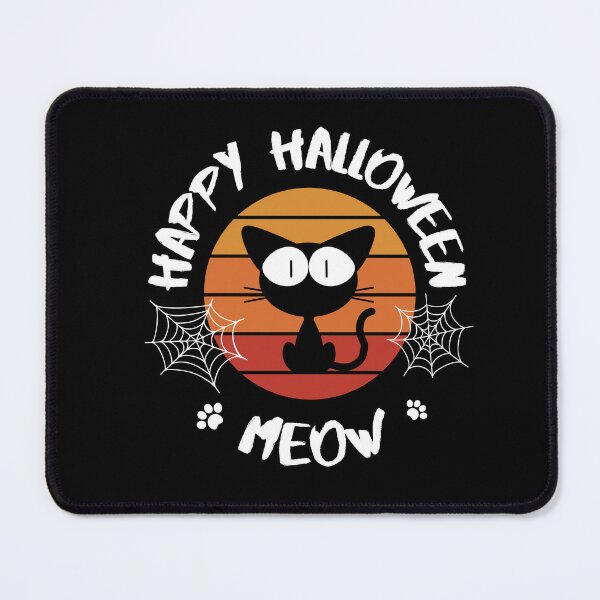Item preview, Halloween Collection - Happy Halloween Black Cat Meow designed and sold by TeeraCollection.