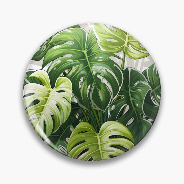 Item preview, Monstera Albo Variegata Art Print | Detailed 2D Game Art, Boho Aesthetics, Botanical Beauty designed and sold by Artistically-T.