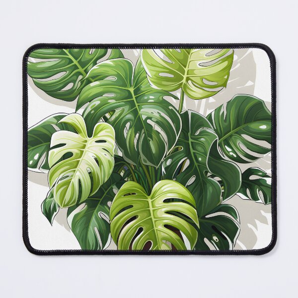 Item preview, Monstera Albo Variegata Art Print | Detailed 2D Game Art, Boho Aesthetics, Botanical Beauty designed and sold by Artistically-T.