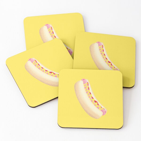 Item preview, Hotdogs Repeating Pattern designed and sold by ConfettiCreate.