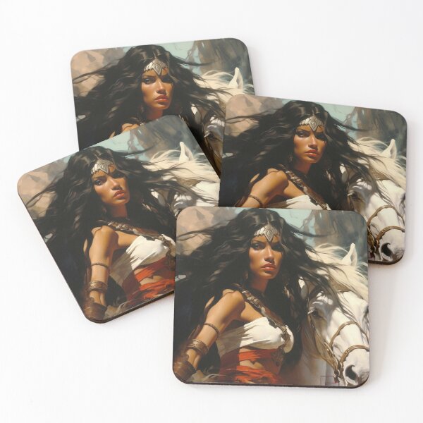 Item preview, Fantasy Woman Warrior Empowerment Portrait  designed and sold by BrandonArtWorld.