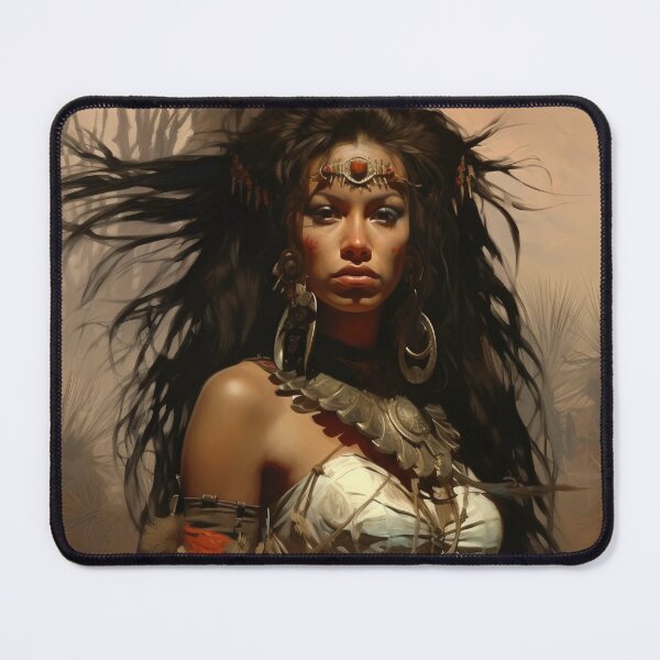 Item preview, Fantasy Woman Warrior Empowerment Portrait designed and sold by BrandonArtWorld.