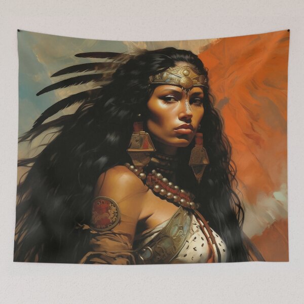 Item preview, Fantasy Woman Warrior Empowerment Portrait  designed and sold by BrandonArtWorld.
