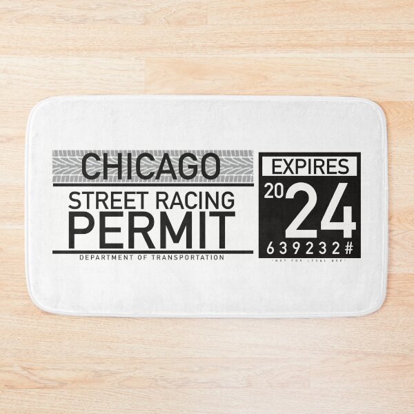 Item preview, Chicago Street Racing “permit” Club designed and sold by Bjammer.