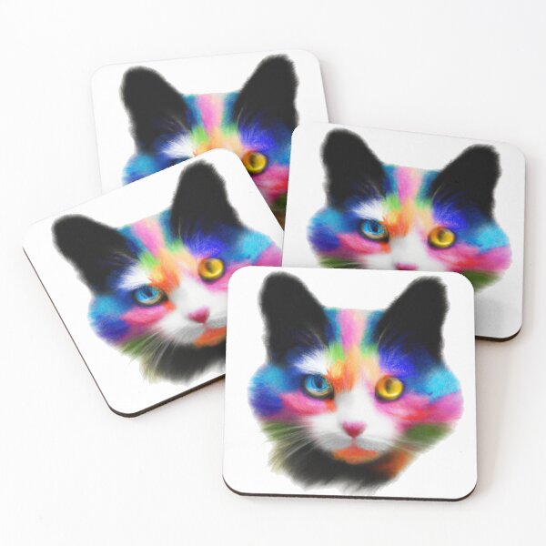 Item preview, Multicolor Cat - Version 1 designed and sold by AtlantisApparel.
