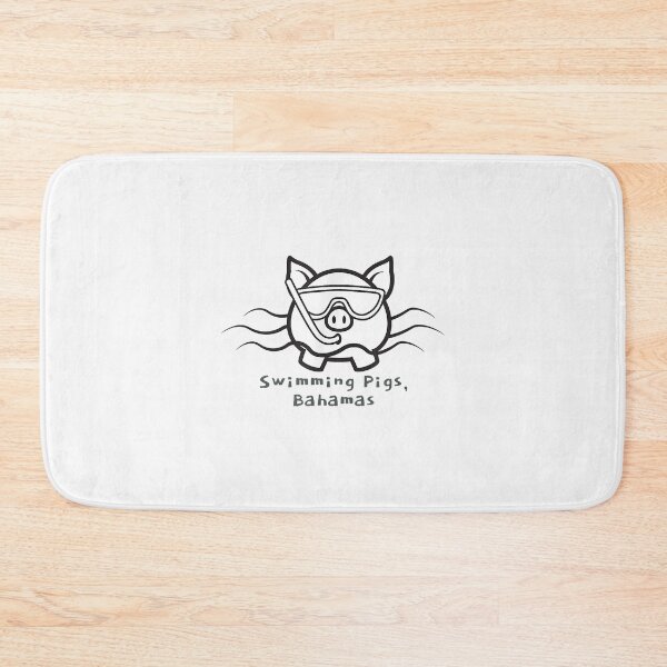 Item preview, Bahamas Swimming Pigs Snorkeling Front & Back  designed and sold by LeonardBrokaw.