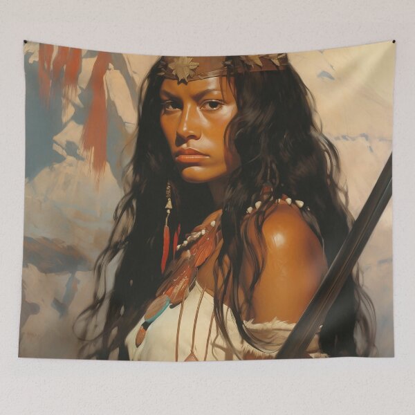 Item preview,  Fantasy Woman Warrior Empowerment Portrait  designed and sold by BrandonArtWorld.