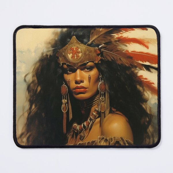 Item preview, Fantasy Woman Warrior Empowerment Portrait  designed and sold by BrandonArtWorld.