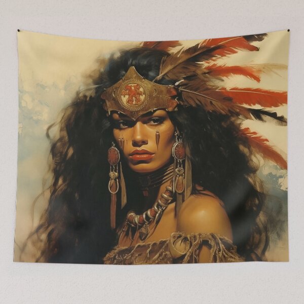 Item preview, Fantasy Woman Warrior Empowerment Portrait  designed and sold by BrandonArtWorld.