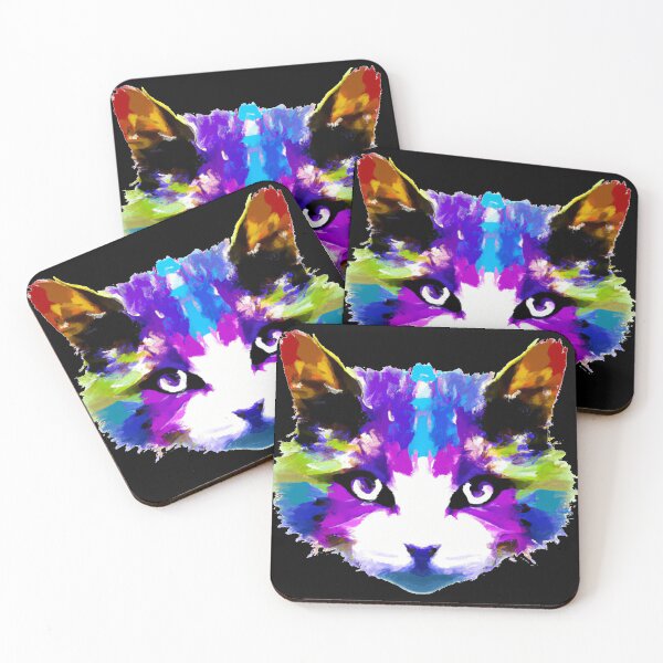 Item preview, Multicolor Cat - Version 3 designed and sold by AtlantisApparel.