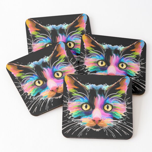 Item preview, Multicolor Cat - Version 4 designed and sold by AtlantisApparel.