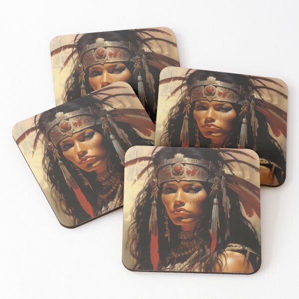 Item preview,  Fantasy Woman Warrior Empowerment Portrait  designed and sold by BrandonArtWorld.
