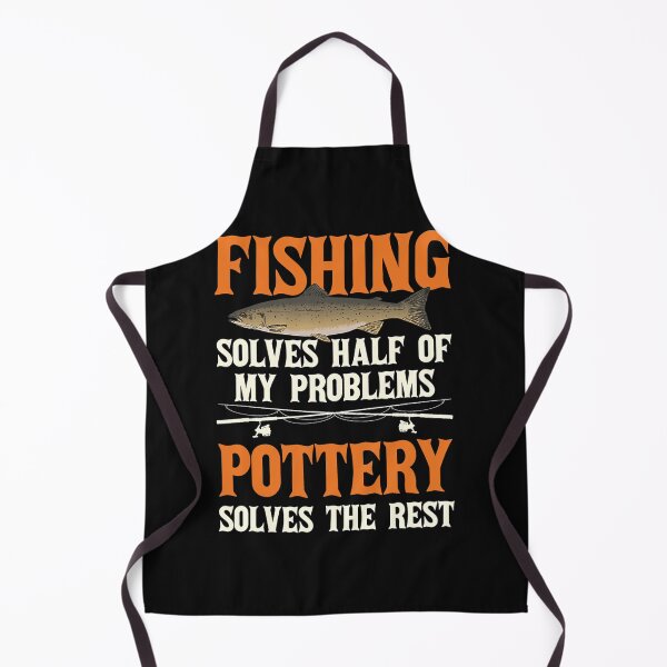 Item preview, Fishing Pottery Solve My Problems Fisherman designed and sold by UmaBarman.