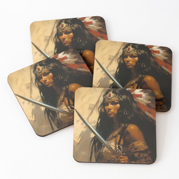 Item preview,  Fantasy Woman Warrior Empowerment Portrait  designed and sold by BrandonArtWorld.