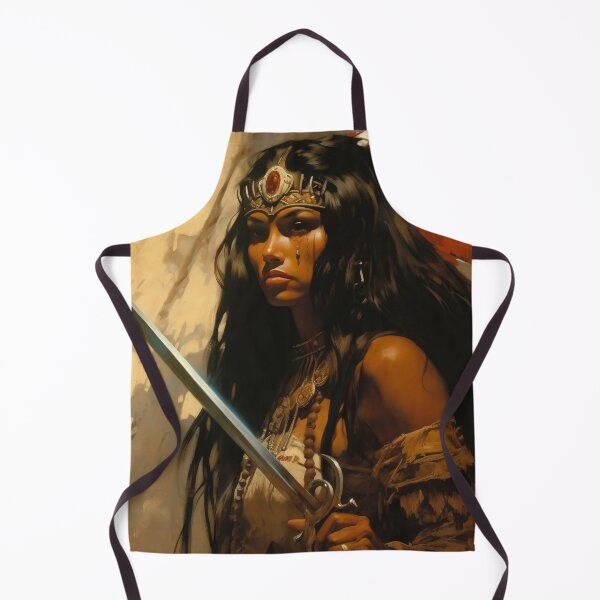 Item preview, Fantasy Woman Warrior Empowerment Portrait designed and sold by BrandonArtWorld.