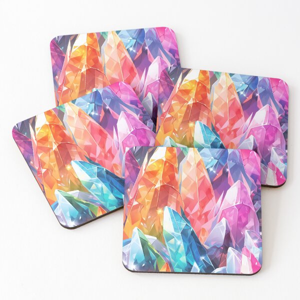 Item preview, Colorful Crystals Sparkling Pattern designed and sold by SweetClicks123.