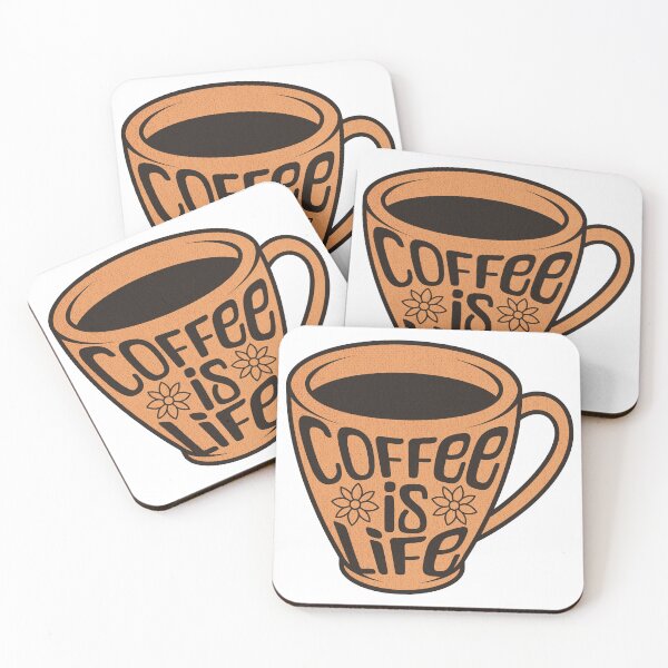 Item preview, Coffee is life - caffeine addict designed and sold by EvergreenWhimsy.