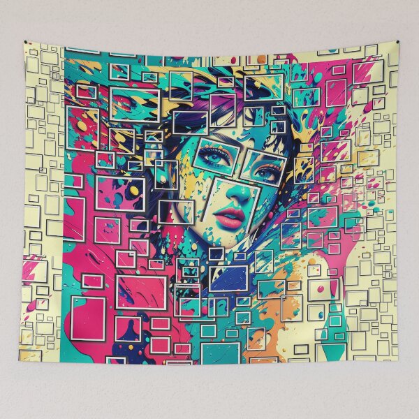 Item preview, Colorful Girl Design with Face  designed and sold by Yakam.