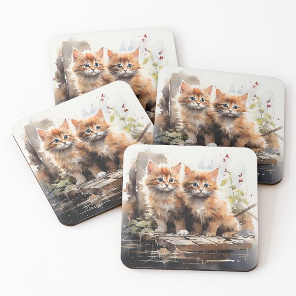 Item preview, Tangerine Tabbies designed and sold by CastleBySea.