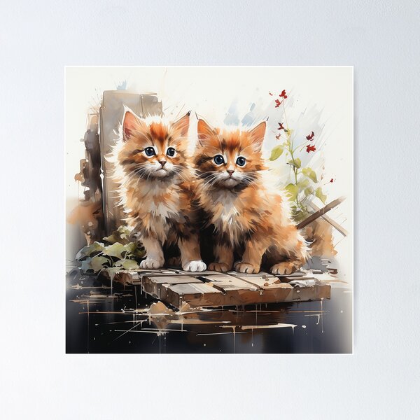 Item preview, Tangerine Tabbies designed and sold by CastleBySea.