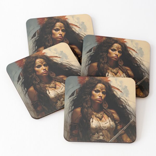 Item preview, Fantasy Woman Warrior Empowerment Portrait  designed and sold by BrandonArtWorld.