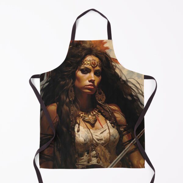 Item preview, Fantasy Woman Warrior Empowerment Portrait designed and sold by BrandonArtWorld.