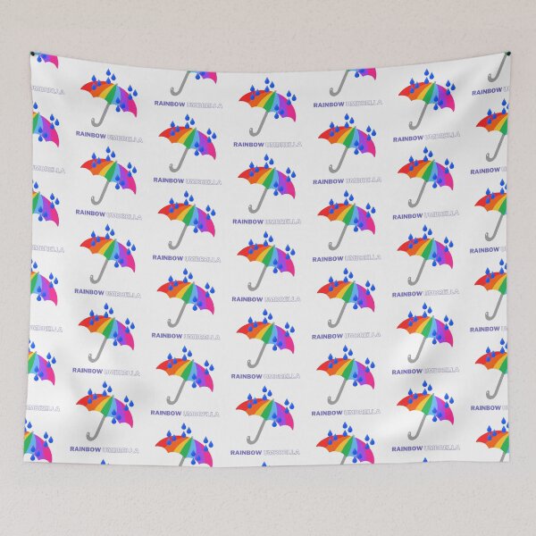 Item preview, rainbow umbrella rain designed and sold by ichirochen.